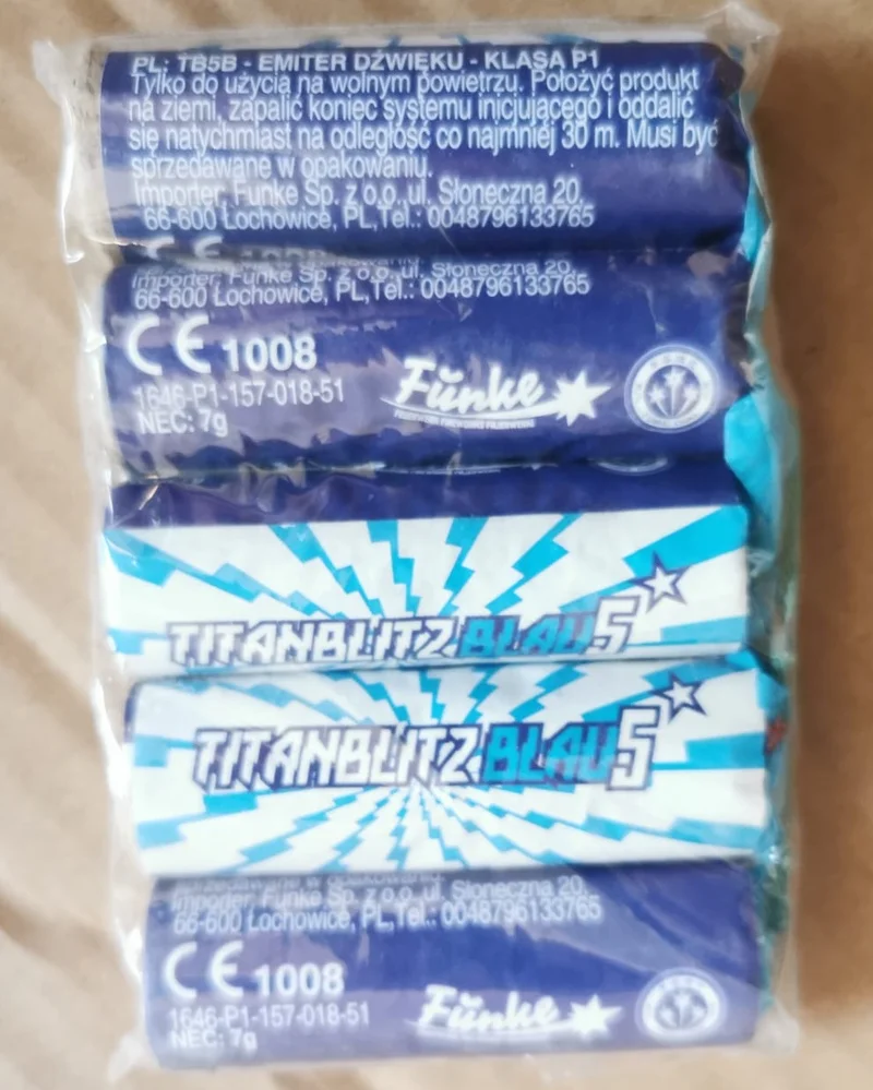 Titanblitz blau i red 5 7g – zdjęcie 1 z 2