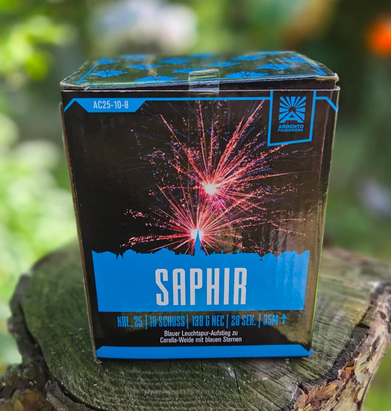 AC25-10-8 Saphir 10 strzałów 25mm - Argento  – zdjęcie 1 z 1