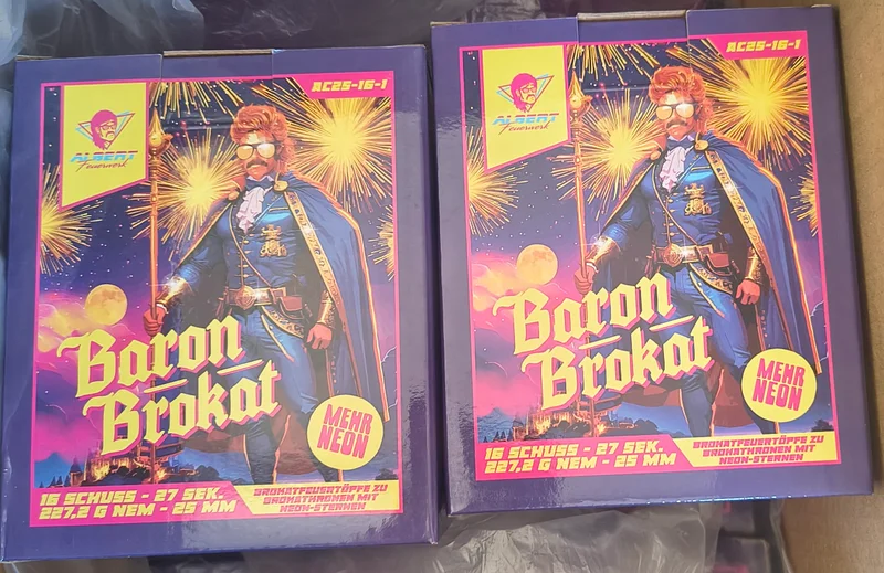 Wyrzutnia Baron Brokat Albert 16 strzałów 25mm – zdjęcie 1 z 1