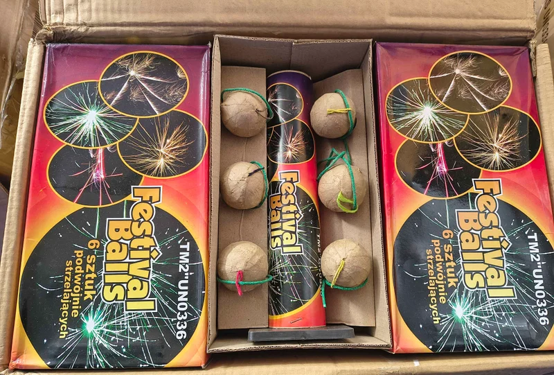 Smoke Balls kulki + Gratis moździerz Festival Balls podwójne strzały  – zdjęcie 1 z 2